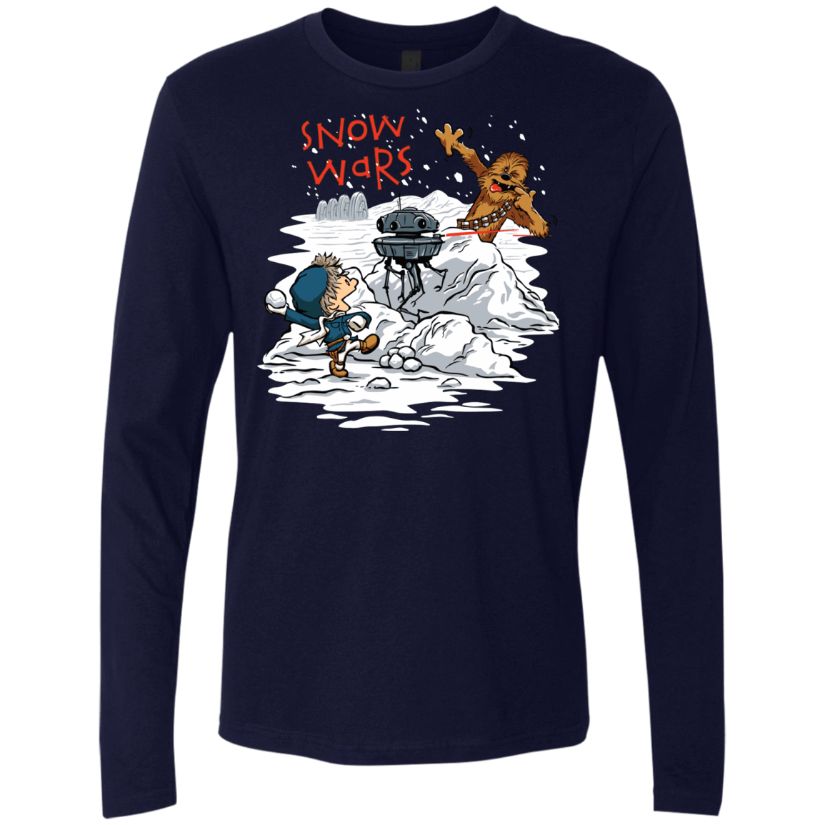 T-Shirts Midnight Navy / Small Snow Wars Men's Premium Long Sleeve