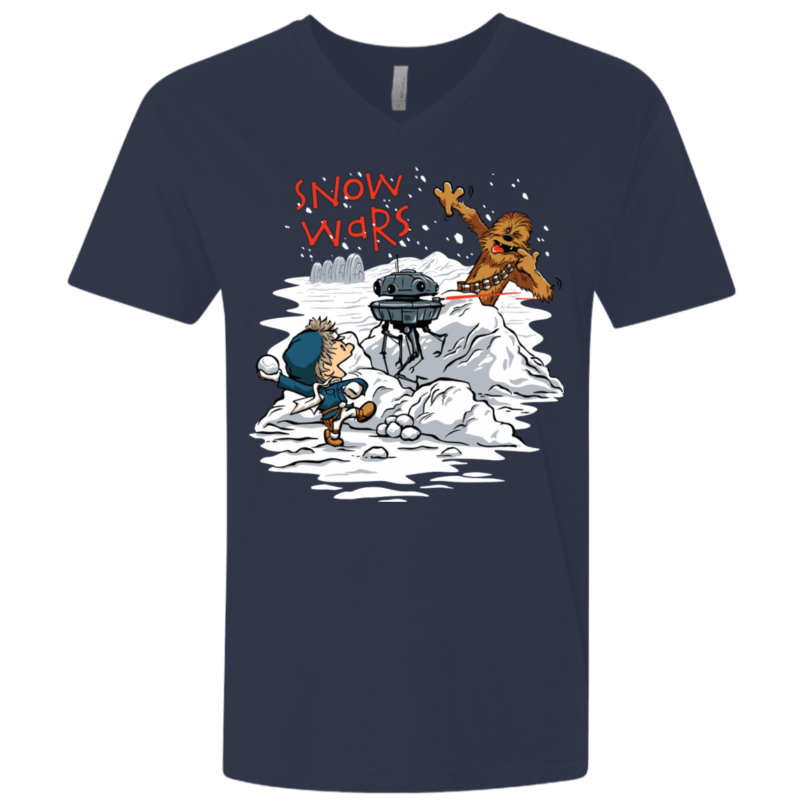 T-Shirts Midnight Navy / X-Small Snow Wars Men's Premium V-Neck