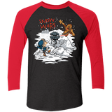 T-Shirts Vintage Black/Vintage Red / X-Small Snow Wars Men's Triblend 3/4 Sleeve