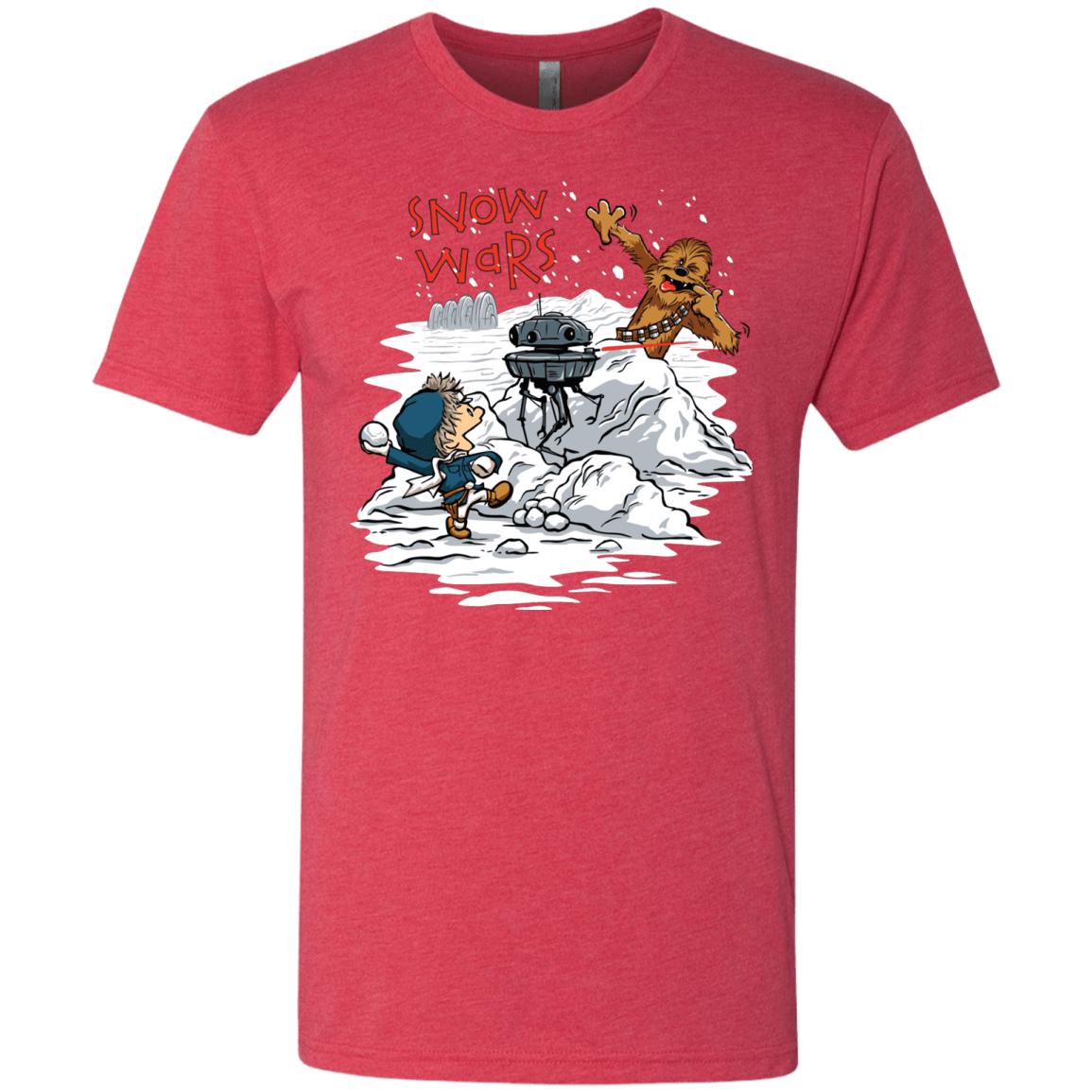 T-Shirts Vintage Red / Small Snow Wars Men's Triblend T-Shirt
