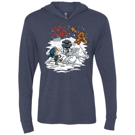 T-Shirts Vintage Navy / X-Small Snow Wars Triblend Long Sleeve Hoodie Tee