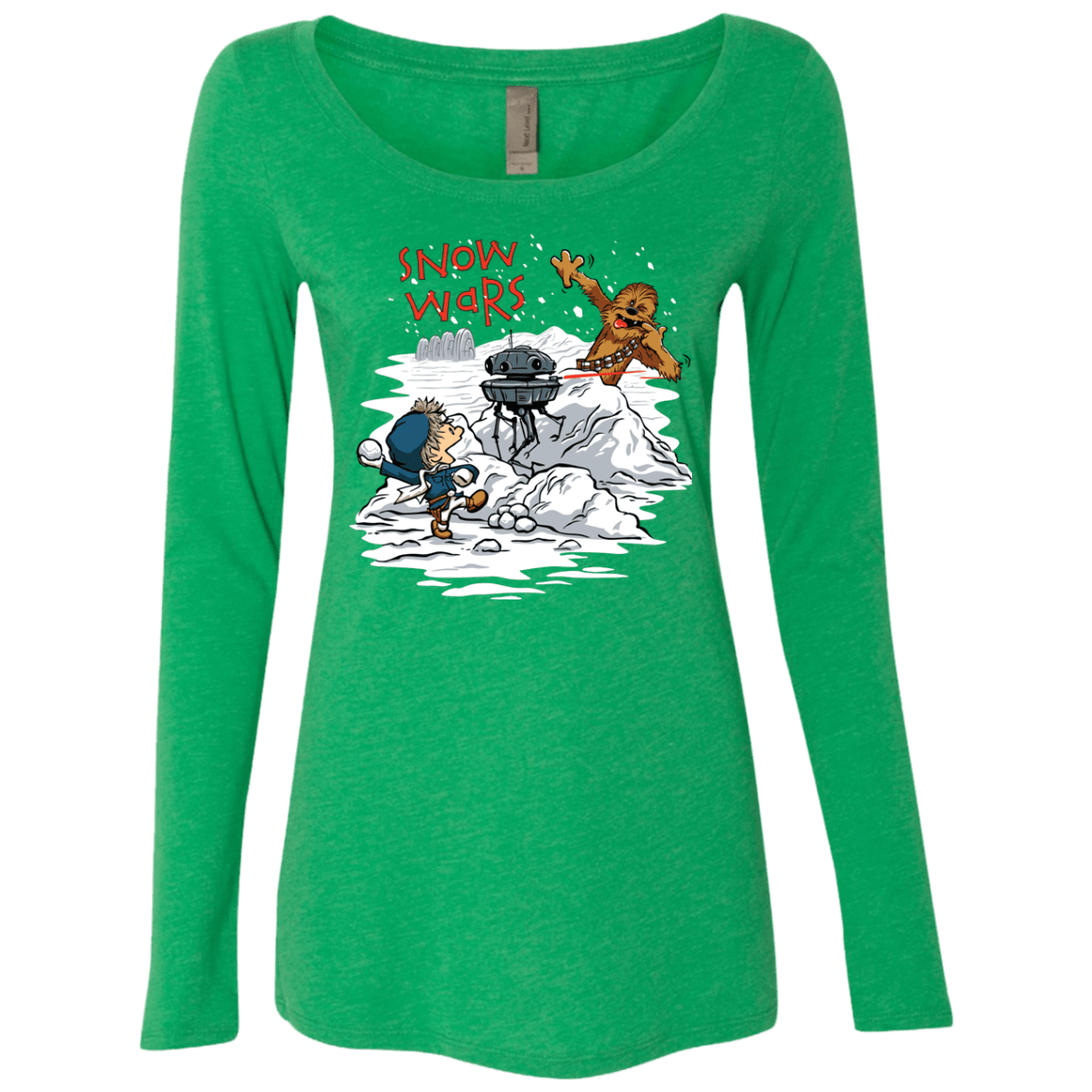 T-Shirts Envy / Small Snow Wars Women's Triblend Long Sleeve Shirt