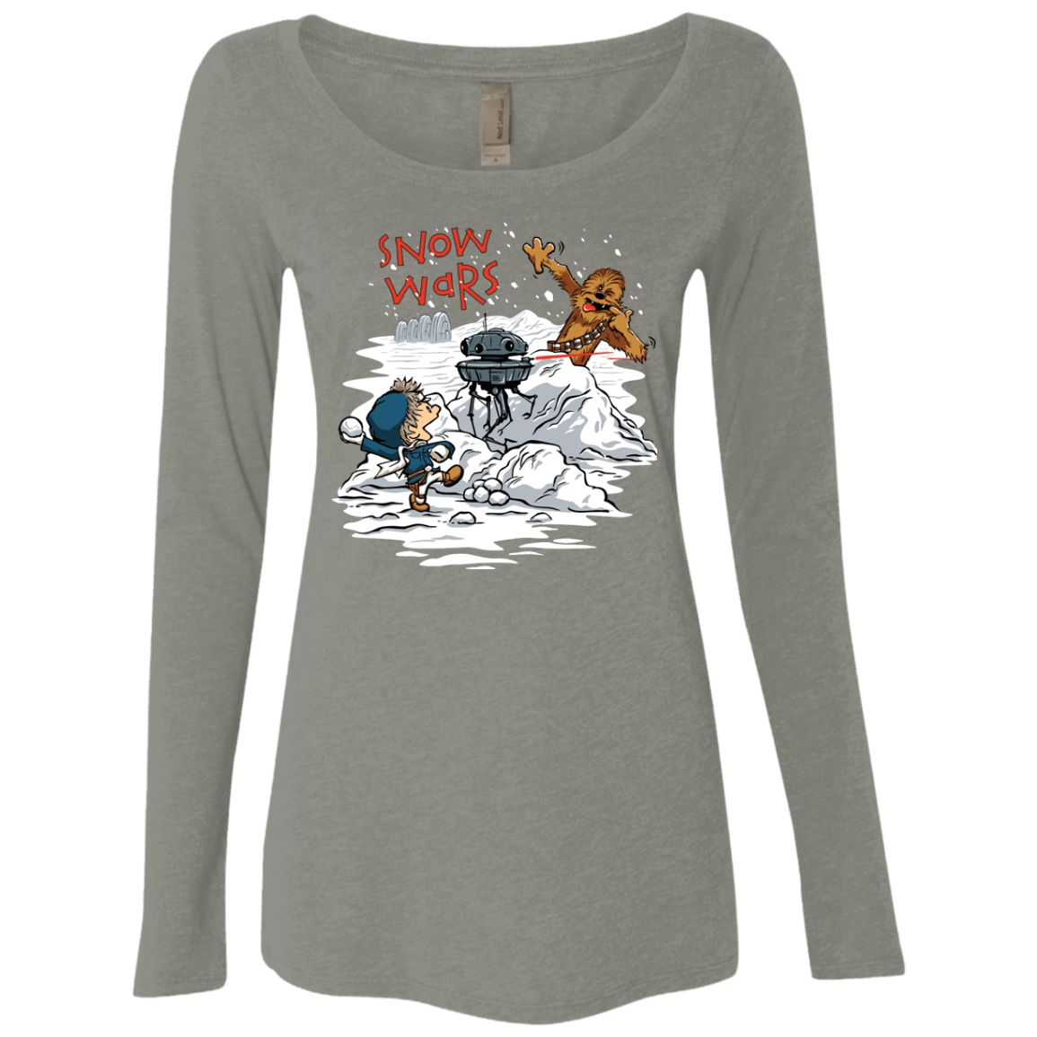 T-Shirts Venetian Grey / Small Snow Wars Women's Triblend Long Sleeve Shirt