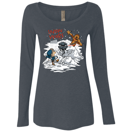 T-Shirts Vintage Navy / Small Snow Wars Women's Triblend Long Sleeve Shirt