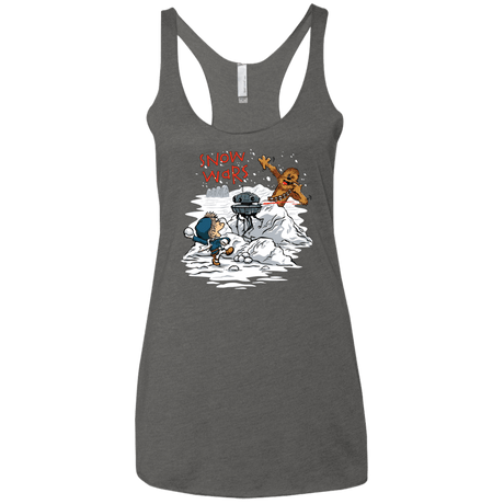 T-Shirts Premium Heather / X-Small Snow Wars Women's Triblend Racerback Tank