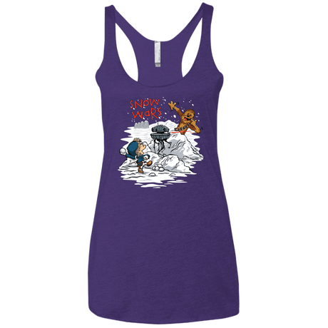 T-Shirts Purple / X-Small Snow Wars Women's Triblend Racerback Tank