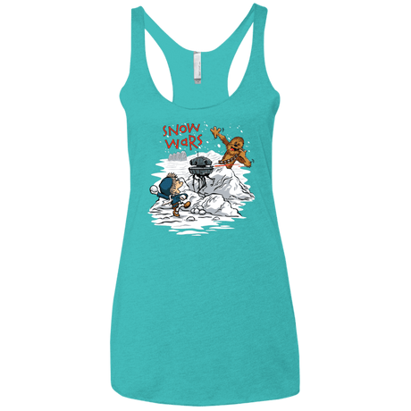 T-Shirts Tahiti Blue / X-Small Snow Wars Women's Triblend Racerback Tank