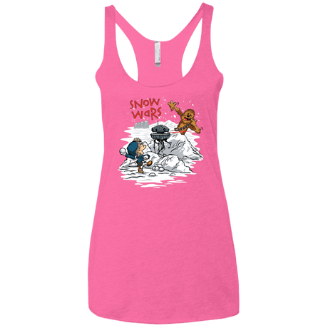 T-Shirts Vintage Pink / X-Small Snow Wars Women's Triblend Racerback Tank