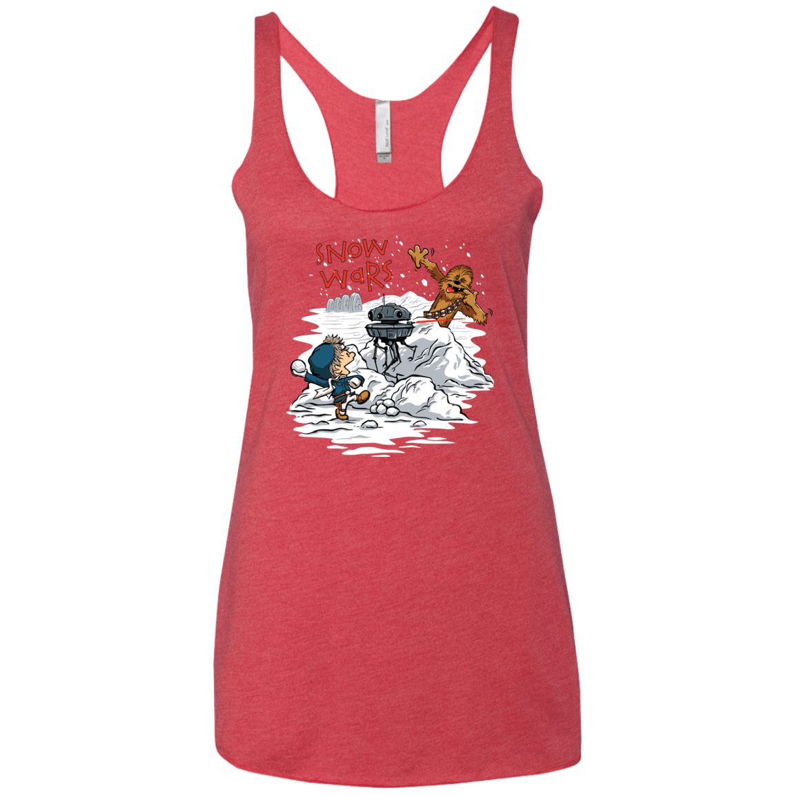 T-Shirts Vintage Red / X-Small Snow Wars Women's Triblend Racerback Tank