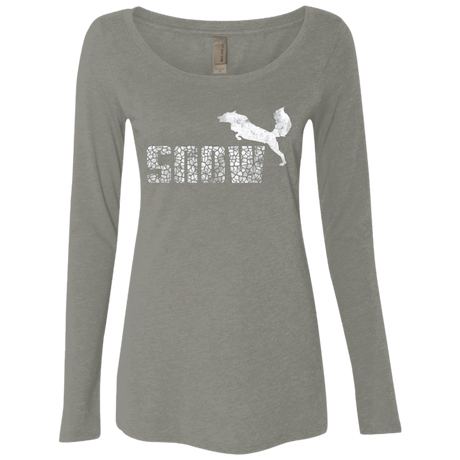 T-Shirts Venetian Grey / Small Snow Women's Triblend Long Sleeve Shirt