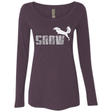 T-Shirts Vintage Purple / Small Snow Women's Triblend Long Sleeve Shirt