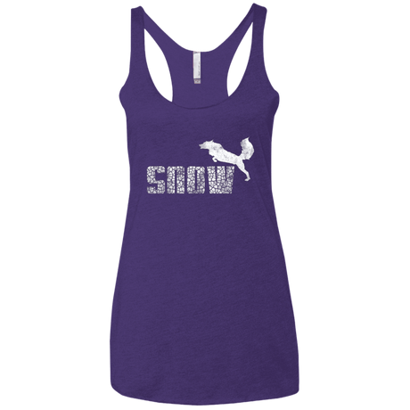 T-Shirts Purple / X-Small Snow Women's Triblend Racerback Tank