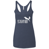 T-Shirts Vintage Navy / X-Small Snow Women's Triblend Racerback Tank