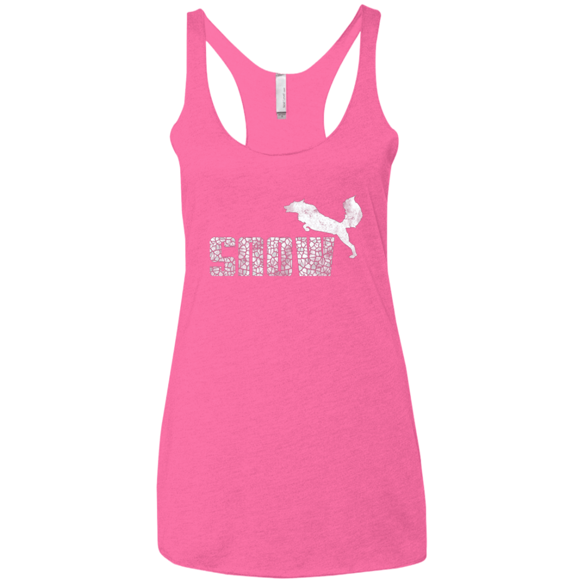 T-Shirts Vintage Pink / X-Small Snow Women's Triblend Racerback Tank