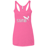 T-Shirts Vintage Pink / X-Small Snow Women's Triblend Racerback Tank