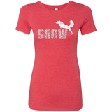 T-Shirts Vintage Red / Small Snow Women's Triblend T-Shirt