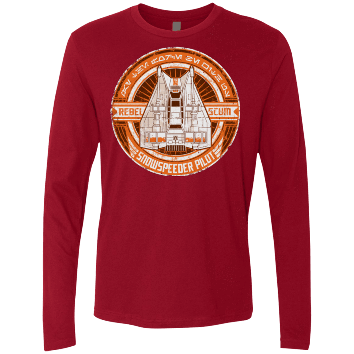 T-Shirts Cardinal / S Snowspeeder Scum Men's Premium Long Sleeve