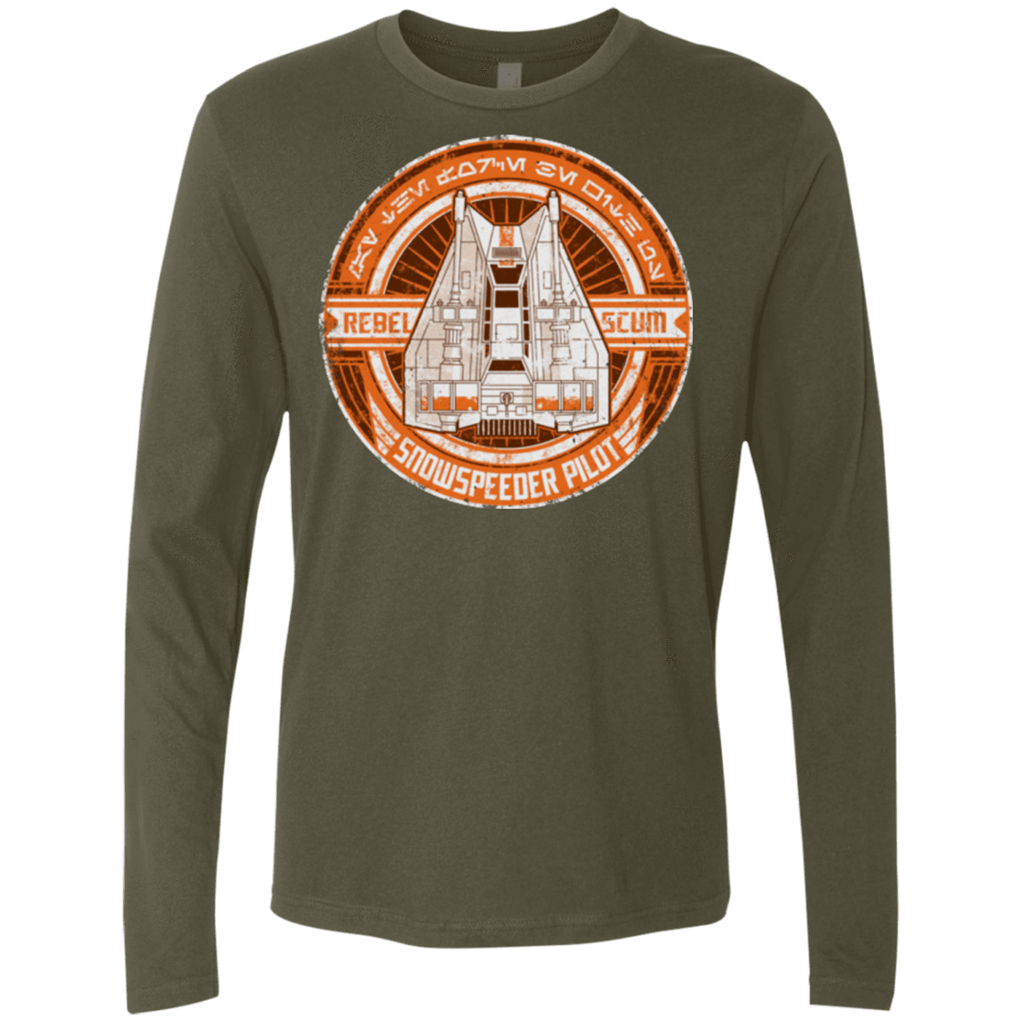 T-Shirts Military Green / S Snowspeeder Scum Men's Premium Long Sleeve