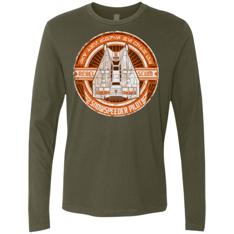 T-Shirts Military Green / S Snowspeeder Scum Men's Premium Long Sleeve