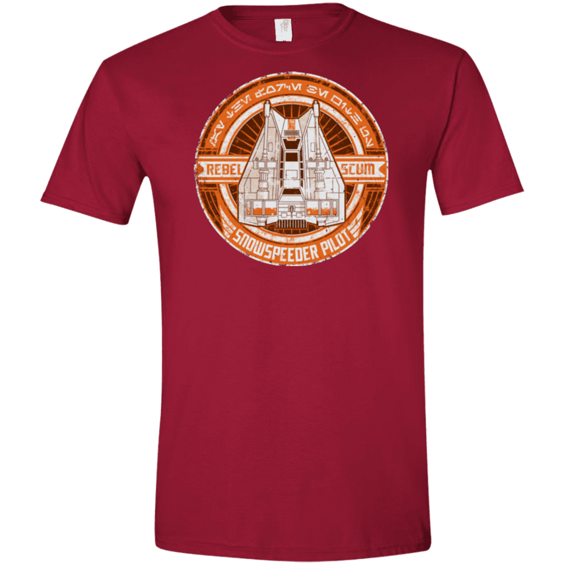 T-Shirts Cardinal Red / S Snowspeeder Scum Men's Semi-Fitted Softstyle