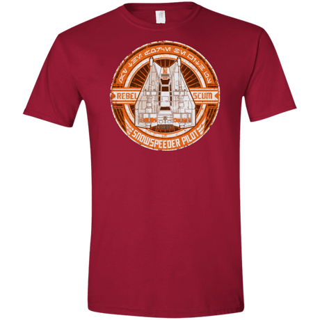 T-Shirts Cardinal Red / S Snowspeeder Scum Men's Semi-Fitted Softstyle