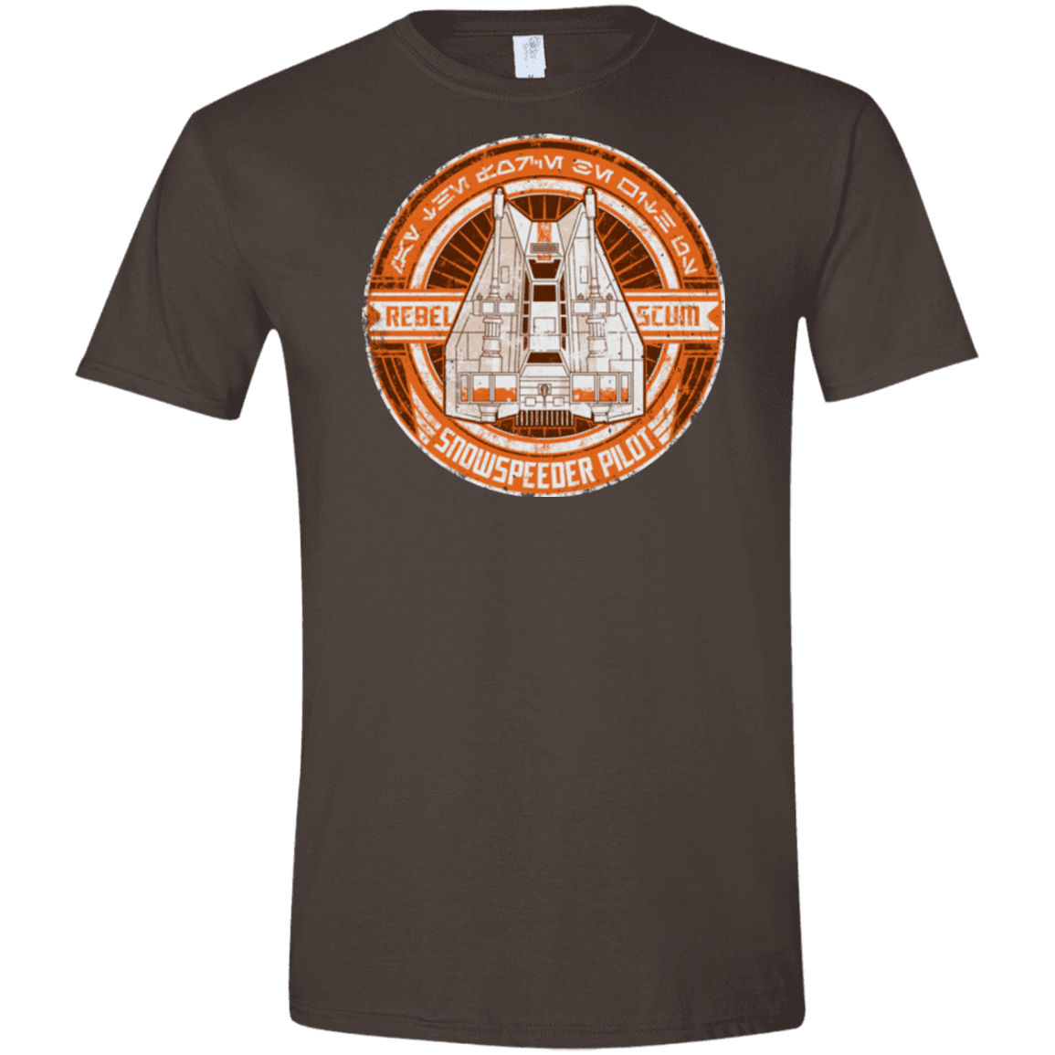 T-Shirts Dark Chocolate / S Snowspeeder Scum Men's Semi-Fitted Softstyle