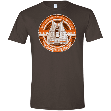 T-Shirts Dark Chocolate / S Snowspeeder Scum Men's Semi-Fitted Softstyle