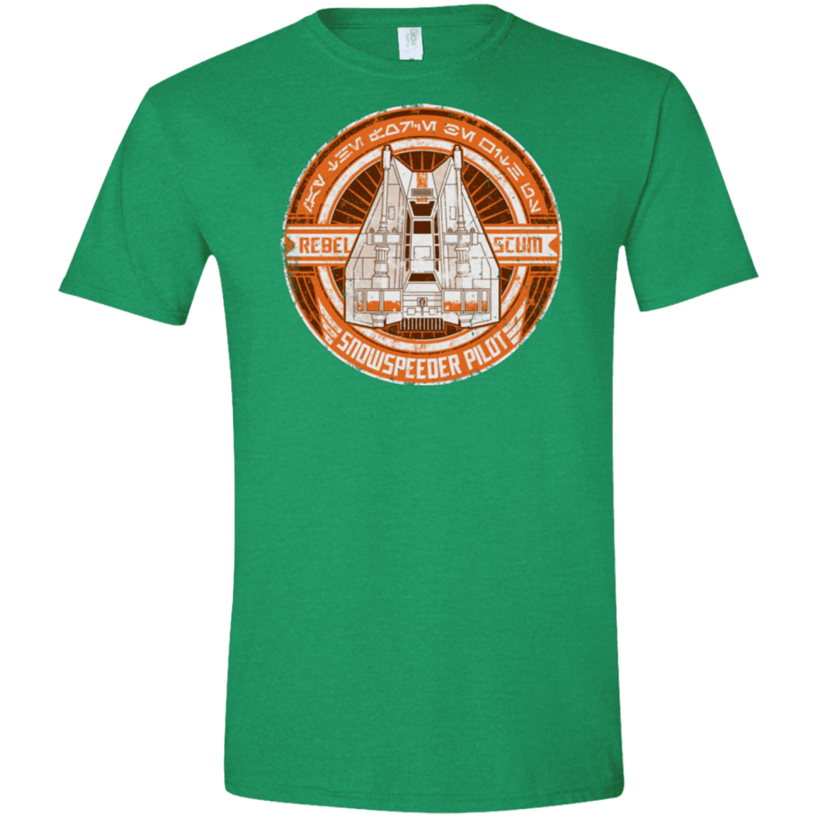 T-Shirts Heather Irish Green / S Snowspeeder Scum Men's Semi-Fitted Softstyle