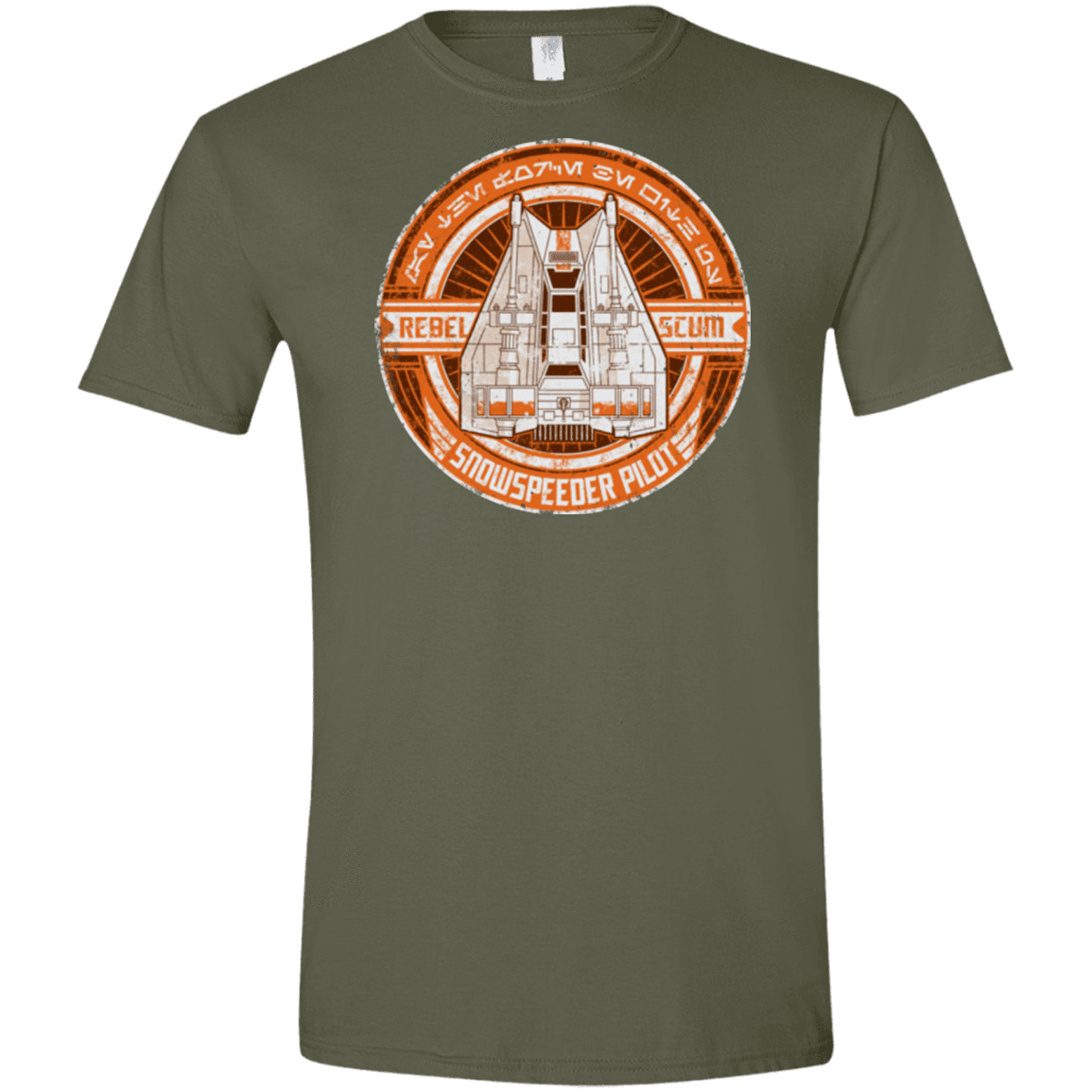 T-Shirts Military Green / S Snowspeeder Scum Men's Semi-Fitted Softstyle