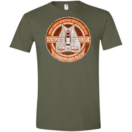 T-Shirts Military Green / S Snowspeeder Scum Men's Semi-Fitted Softstyle