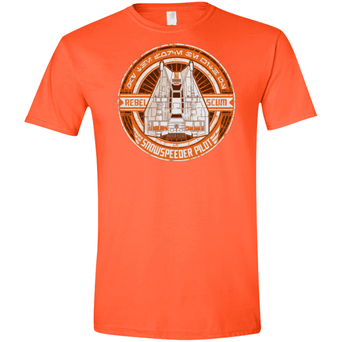T-Shirts Orange / S Snowspeeder Scum Men's Semi-Fitted Softstyle