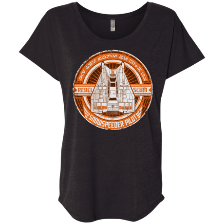 T-Shirts Vintage Black / X-Small Snowspeeder Scum Triblend Dolman Sleeve