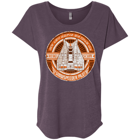 T-Shirts Vintage Purple / X-Small Snowspeeder Scum Triblend Dolman Sleeve
