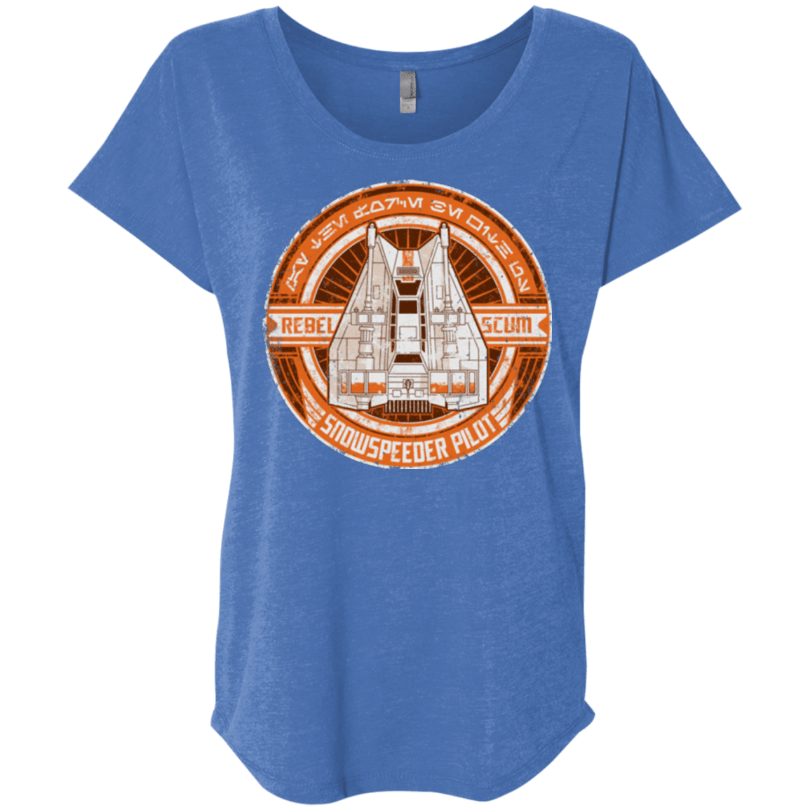 T-Shirts Vintage Royal / X-Small Snowspeeder Scum Triblend Dolman Sleeve