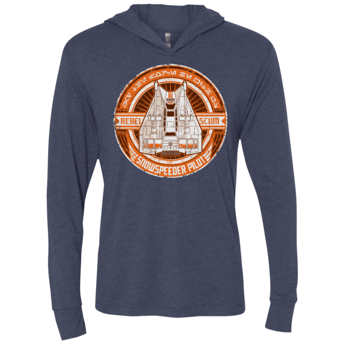 T-Shirts Vintage Navy / X-Small Snowspeeder Scum Triblend Long Sleeve Hoodie Tee