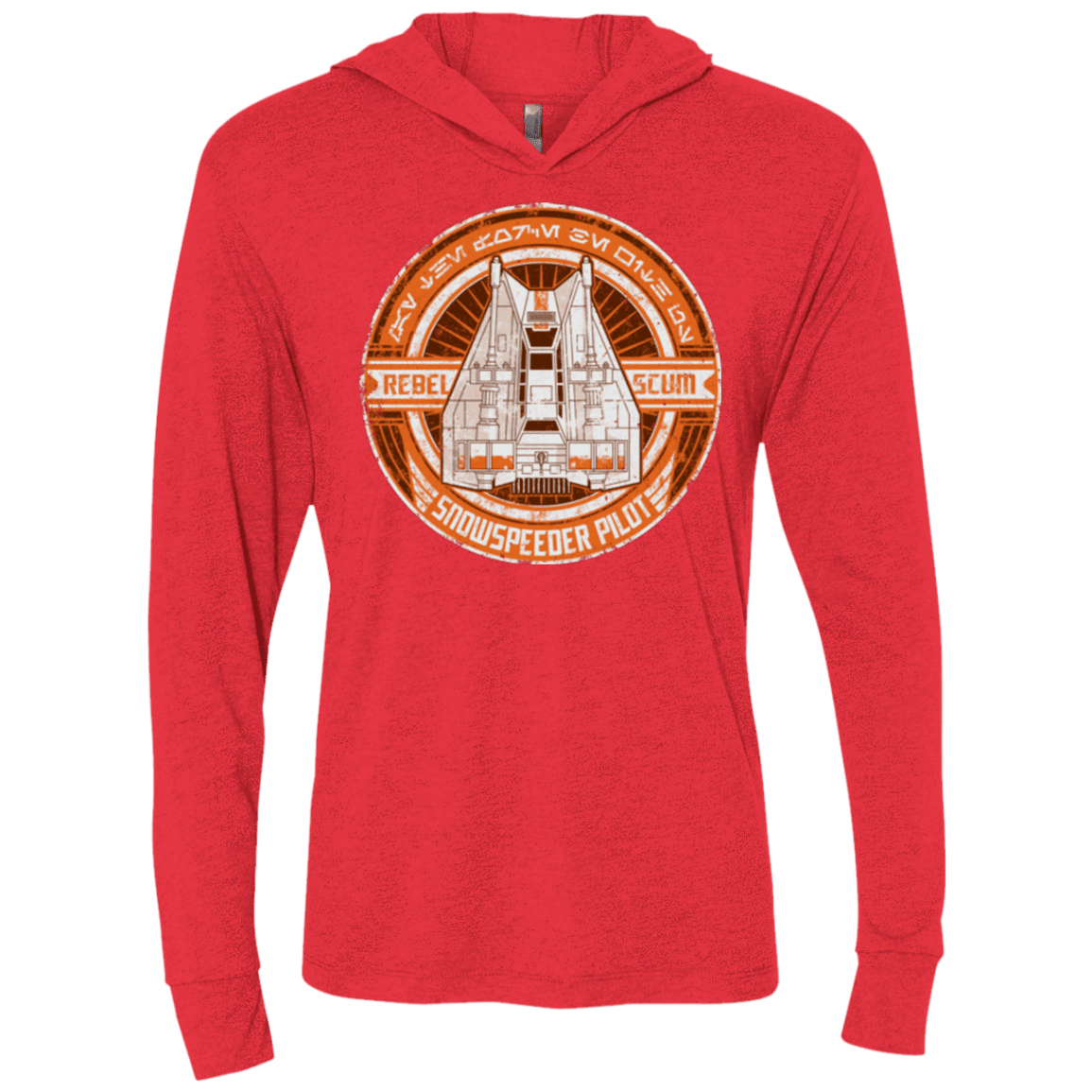 T-Shirts Vintage Red / X-Small Snowspeeder Scum Triblend Long Sleeve Hoodie Tee