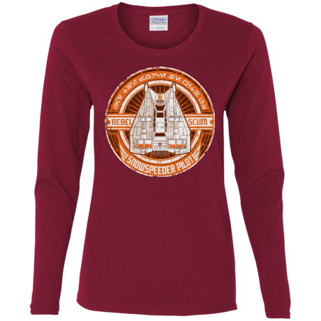 T-Shirts Cardinal / S Snowspeeder Scum Women's Long Sleeve T-Shirt