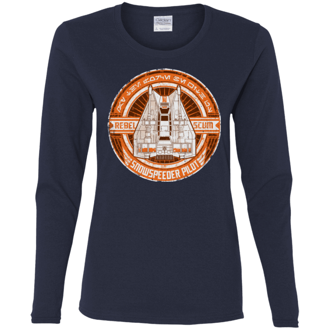 T-Shirts Navy / S Snowspeeder Scum Women's Long Sleeve T-Shirt