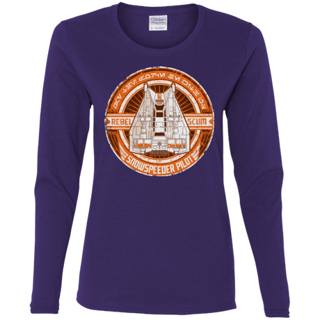 T-Shirts Purple / S Snowspeeder Scum Women's Long Sleeve T-Shirt