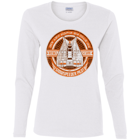 T-Shirts White / S Snowspeeder Scum Women's Long Sleeve T-Shirt