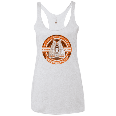 T-Shirts Heather White / X-Small Snowspeeder Scum Women's Triblend Racerback Tank