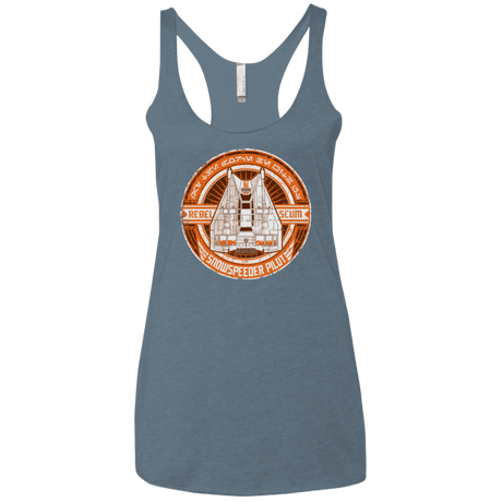 T-Shirts Indigo / X-Small Snowspeeder Scum Women's Triblend Racerback Tank