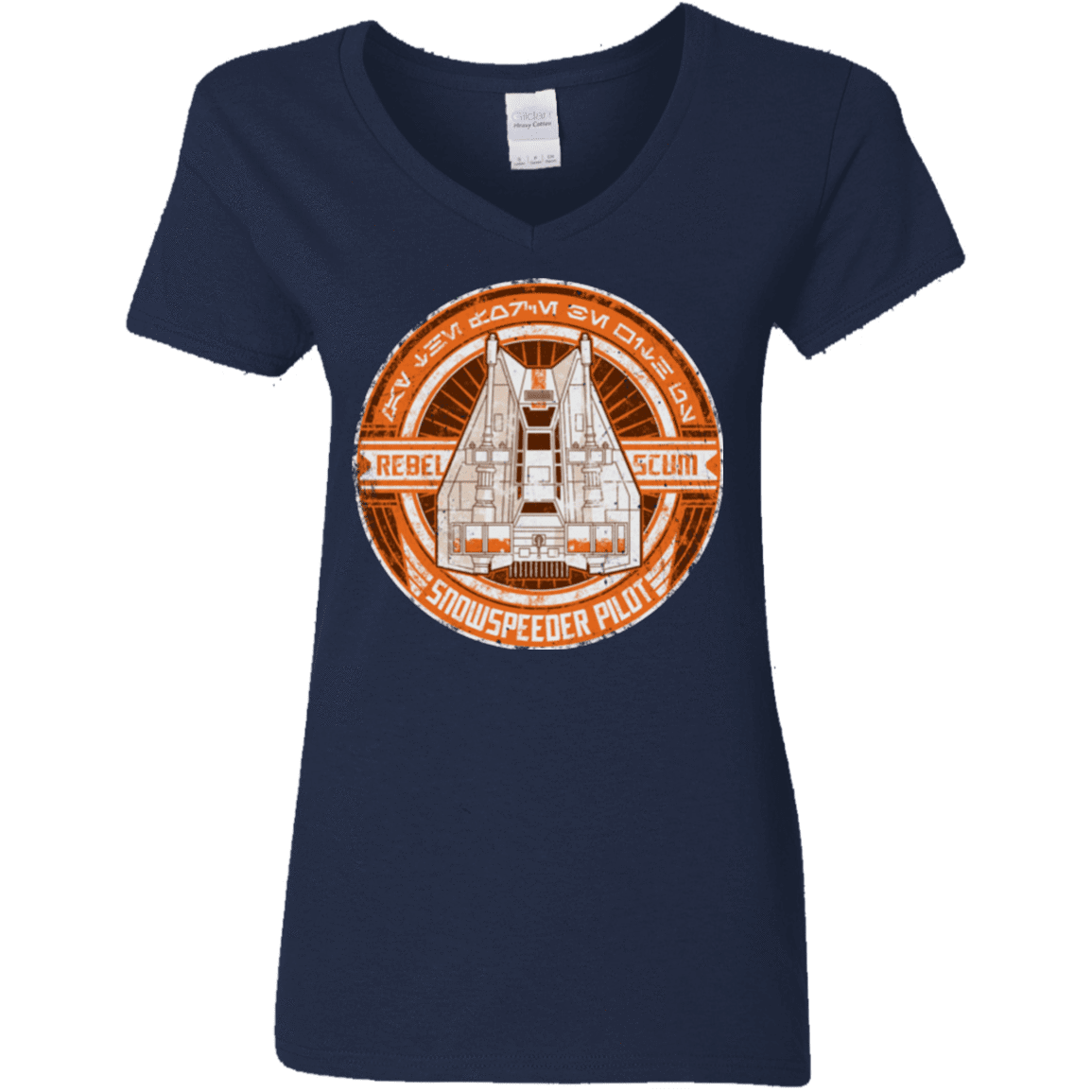 T-Shirts Navy / S Snowspeeder Scum Women's V-Neck T-Shirt