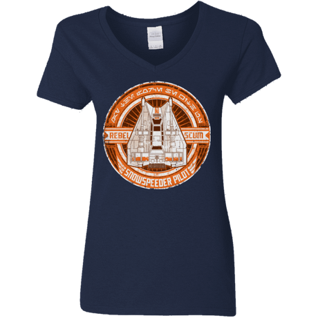 T-Shirts Navy / S Snowspeeder Scum Women's V-Neck T-Shirt