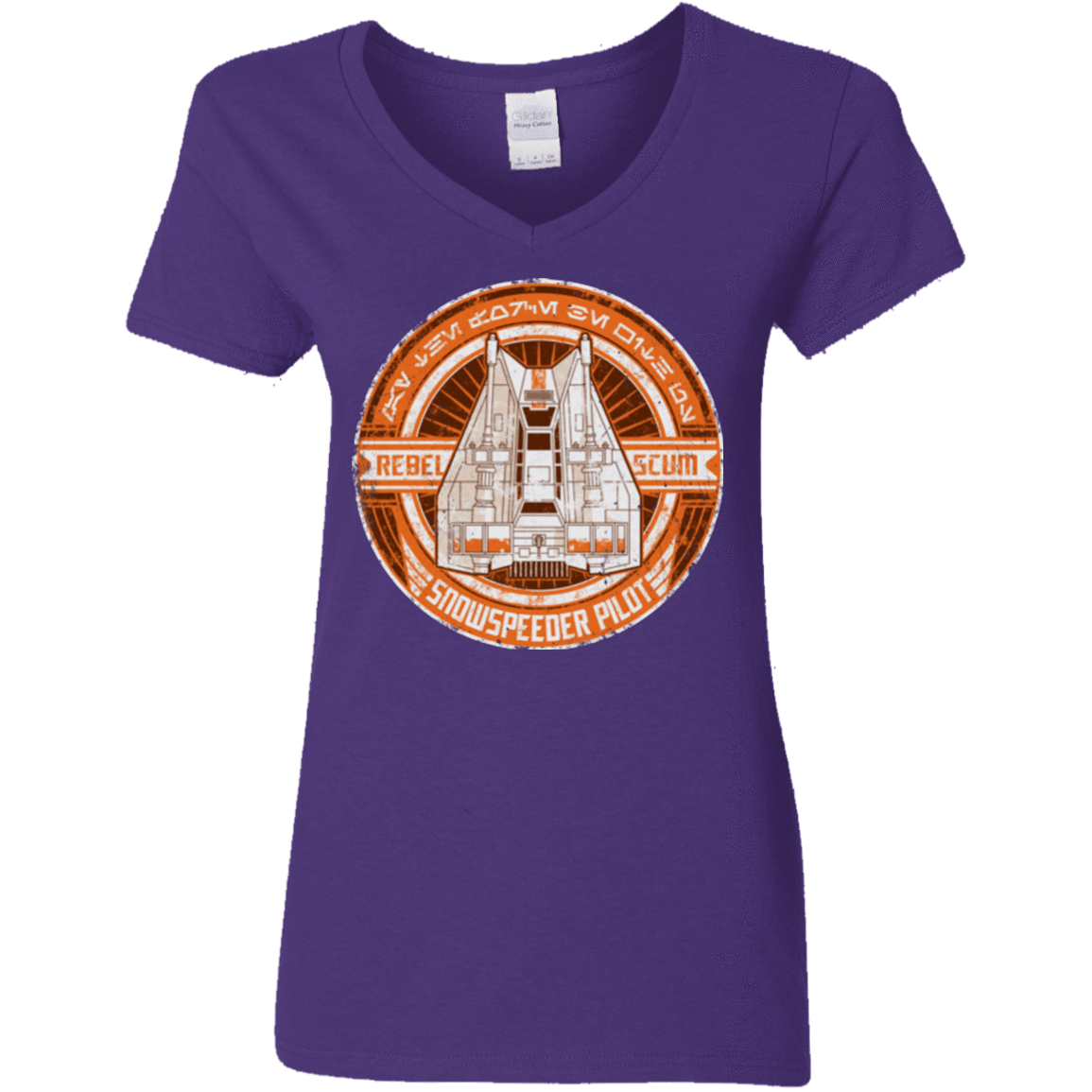 T-Shirts Purple / S Snowspeeder Scum Women's V-Neck T-Shirt