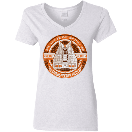 T-Shirts White / S Snowspeeder Scum Women's V-Neck T-Shirt