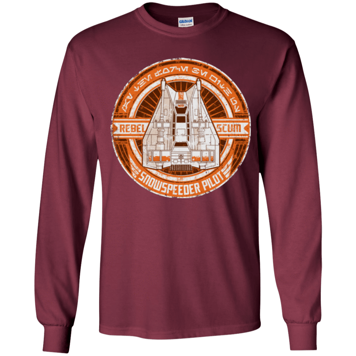 T-Shirts Maroon / YS Snowspeeder Scum Youth Long Sleeve T-Shirt