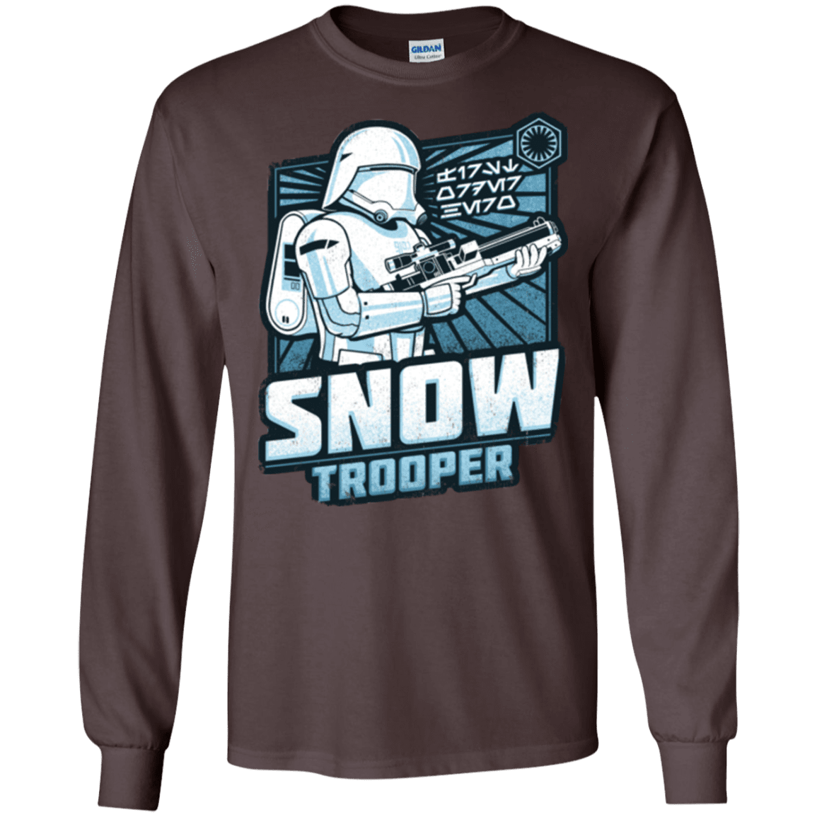 T-Shirts Dark Chocolate / S Snowtrooper Men's Long Sleeve T-Shirt