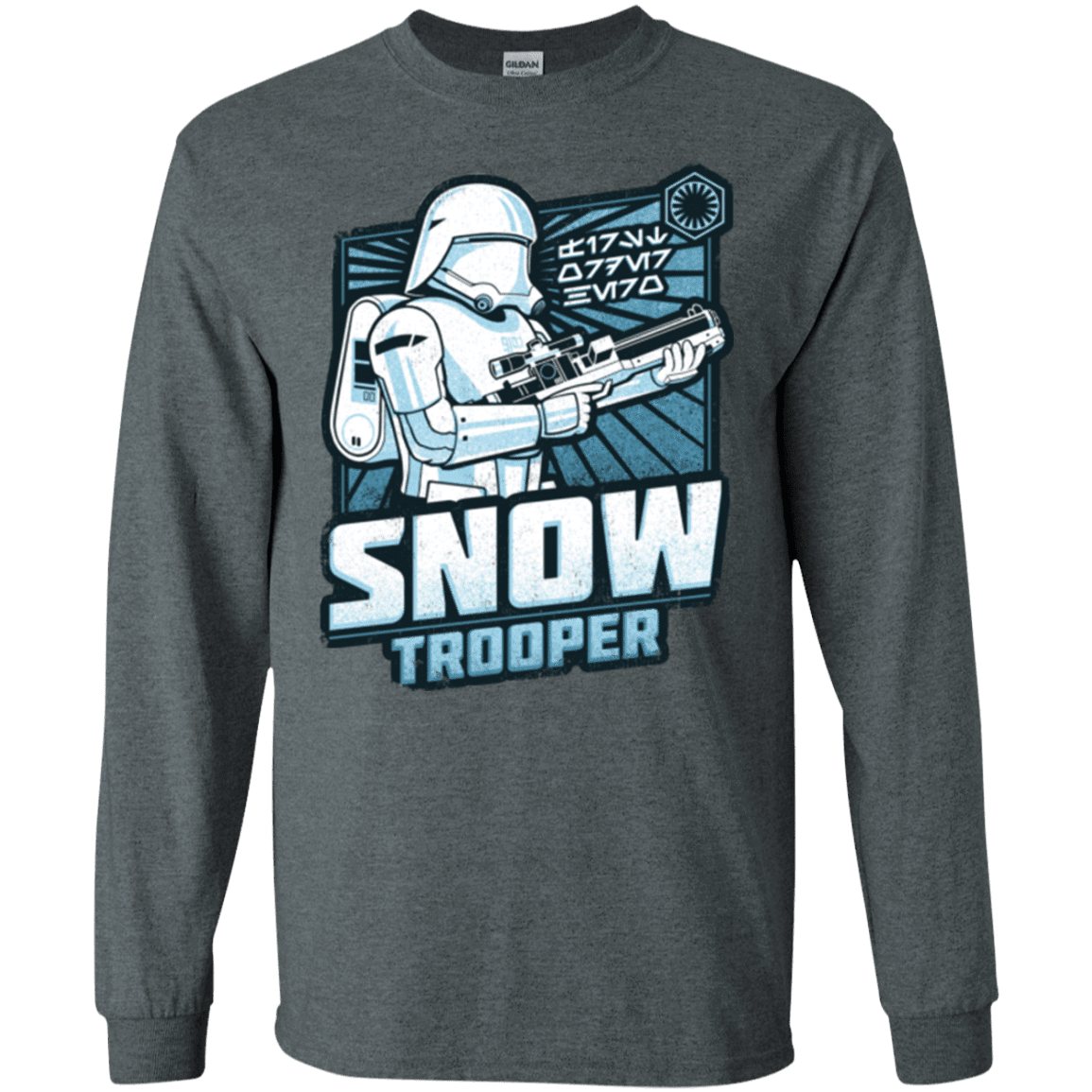 T-Shirts Dark Heather / S Snowtrooper Men's Long Sleeve T-Shirt