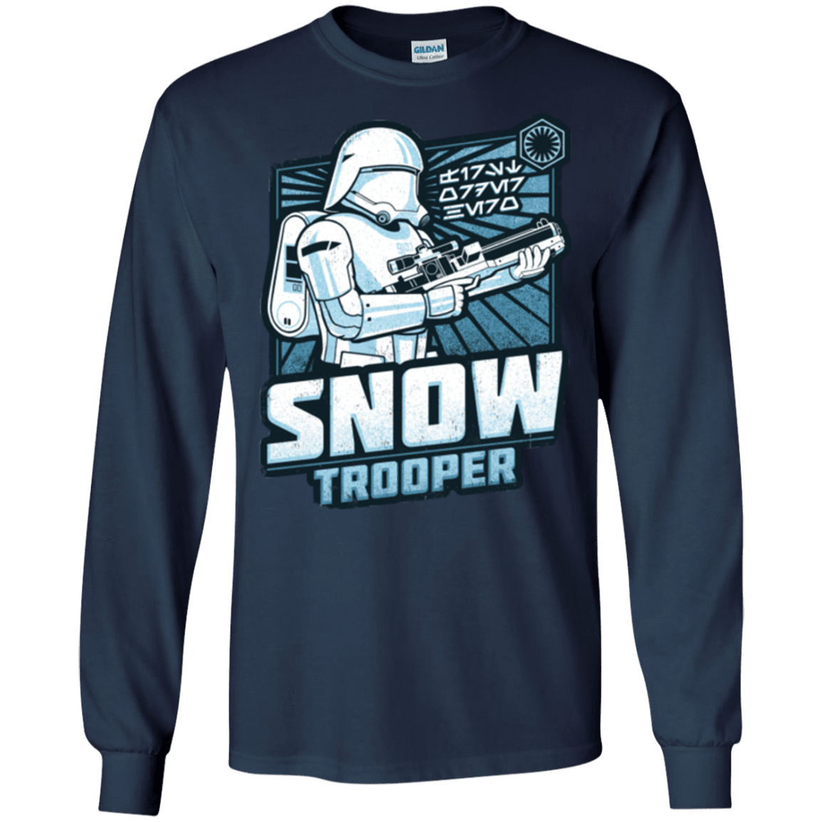 T-Shirts Navy / S Snowtrooper Men's Long Sleeve T-Shirt